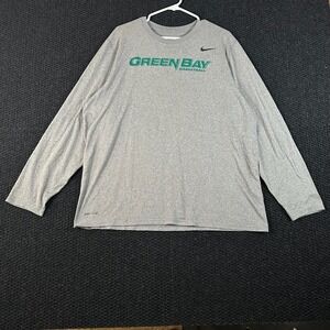 Greenbay Basketball Nike Dri-Fit‎ Gray Long Sleeve Shirt Men's Size XL